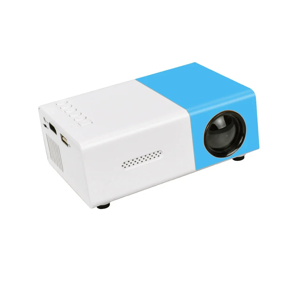 Blue and White Mini Projector